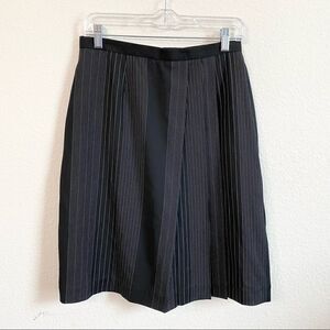 AUSTIN Reed Black Pin Stripe Wool Blend Skirt 10